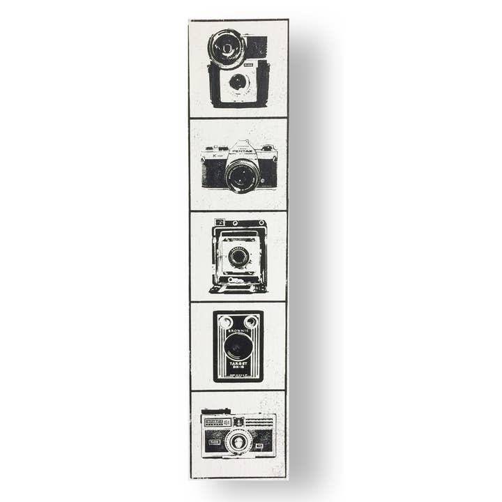 Teens love this one- Cameras sign- Vert- Black 6 x 31 for wholesale by Go Jump in the Lake®