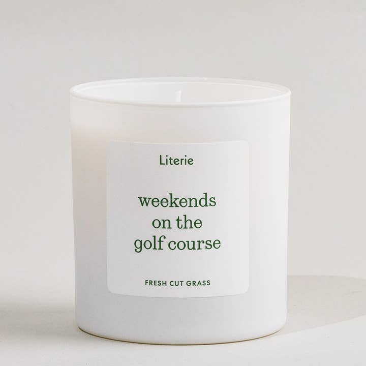 Literie - Wholesale Jar/Filled Candle - Weekends on the Golf Course2