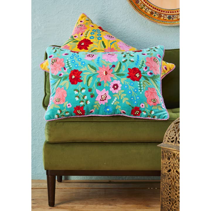 Namaste – wholesale Throw pillow cover – Rajkamal Velvet Cushion Cover