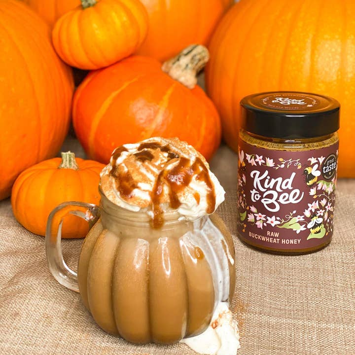 Kind to Bee - Wholesale Honey - Raw Buckwheat Honey, Cruelty-Free, Monofloral, glass jar1