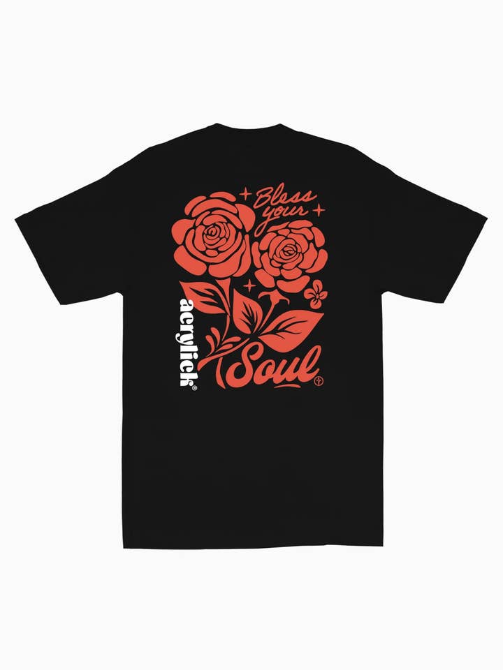 T-shirt à fleurs pour la vente par Acrylick