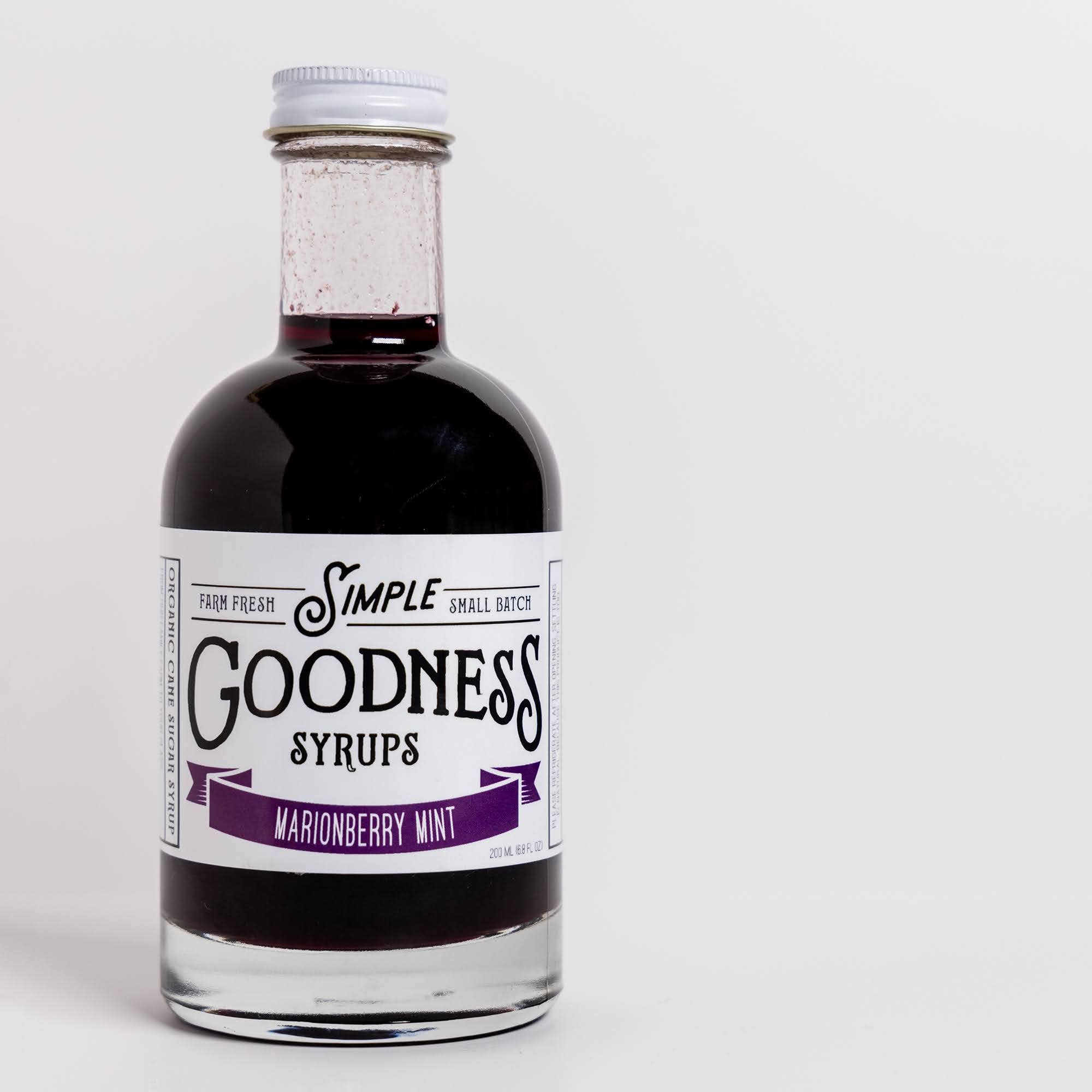 Simple Goodness Sisters - Wholesale Cocktail Mix/Syrup - Marionberry Mint Syrup3