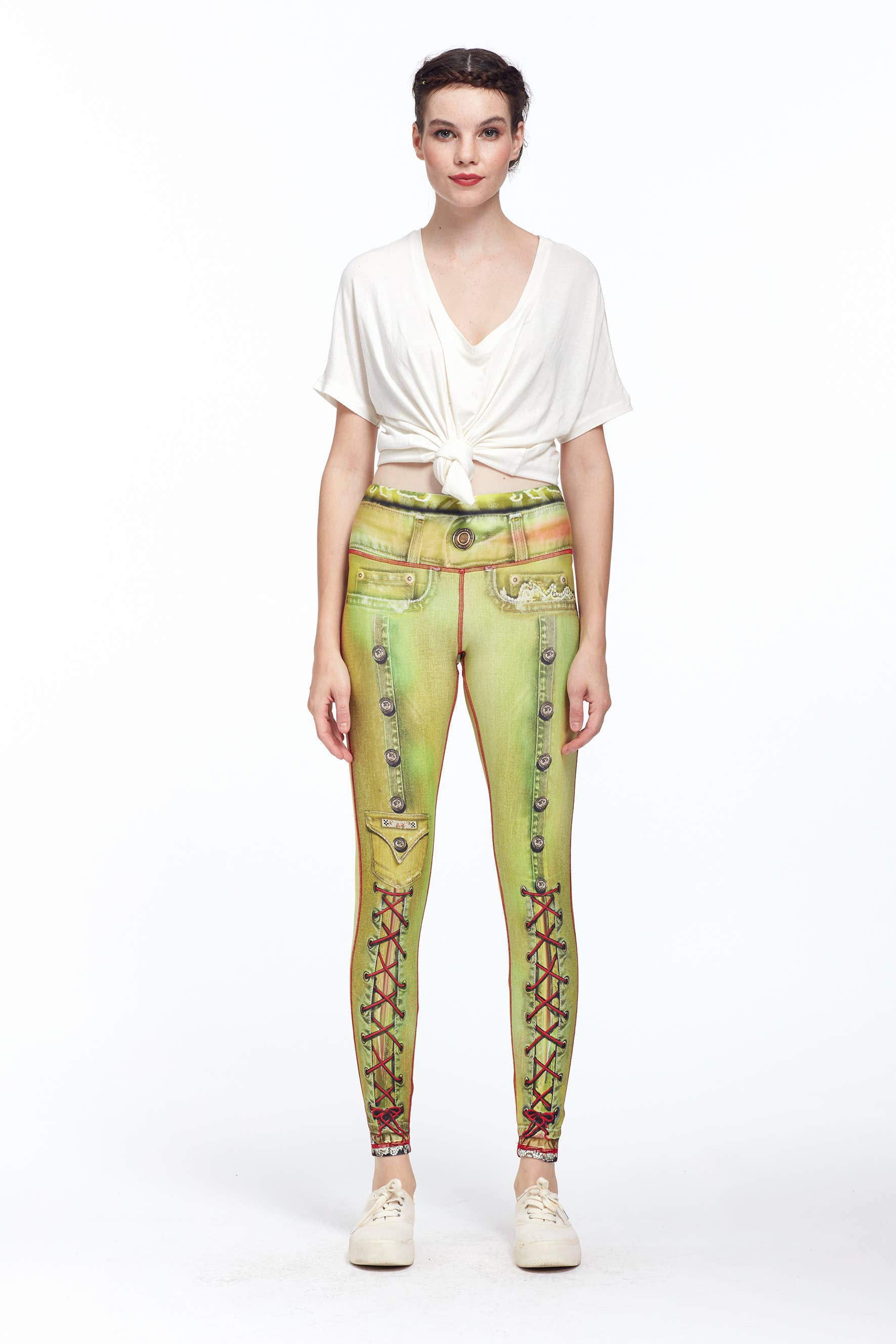 IPNG Design - Wholesale Fashion Leggings - Women's - Denim Print Leggings Sezar - Basic8