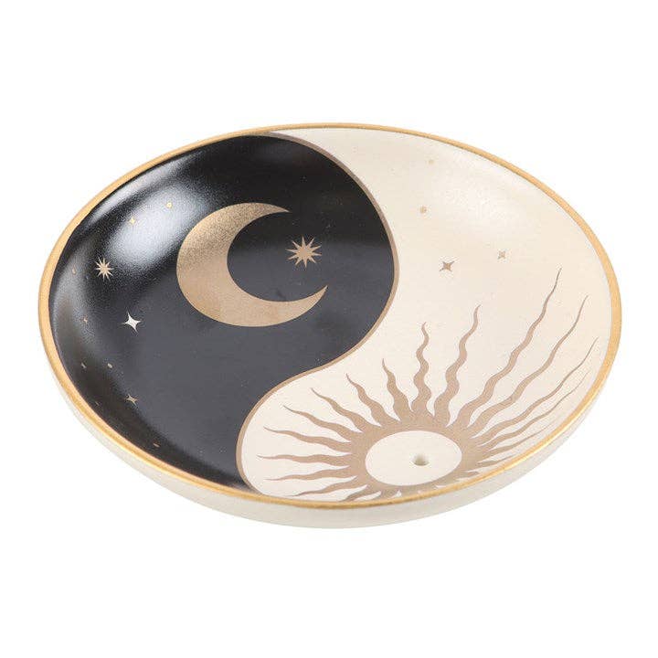 Something Different Wholesale - Wholesale Incense Holder - Yin Yang Ceramic Incense Stick Holder Plate