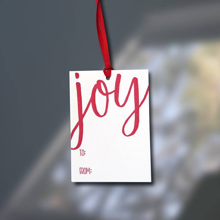 Joy Gift Tag - Set van 8 voor wholesale door Sky of Blue Cards