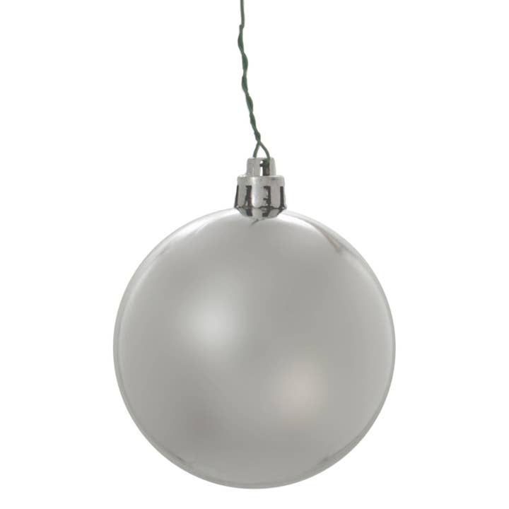 Lee Display - Wholesale Ornament Set - Shiny Silver Ball Ornaments6