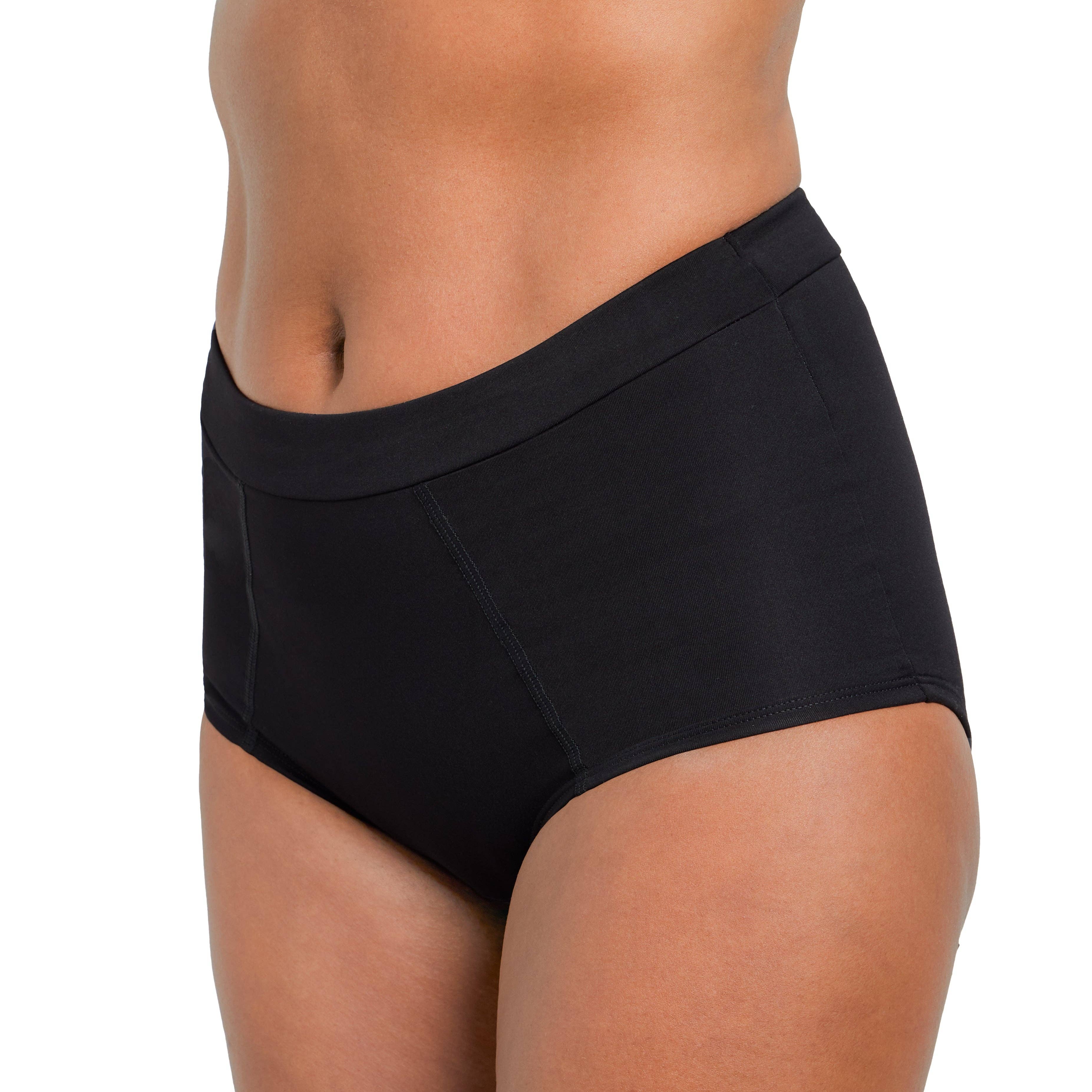 Black The Boyshort Period. in Microfiber. For Medium Flows - Single Polybag Unit for wholesale on Faire8