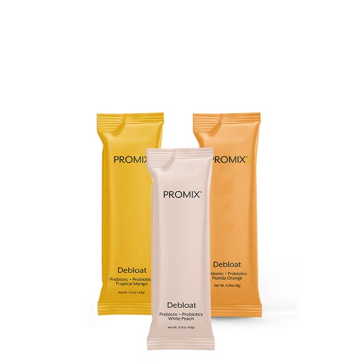 Promix - Wholesale Oral Supplement/Vitamin - Debloat Variety Pack - Orange, Peach, Mango1