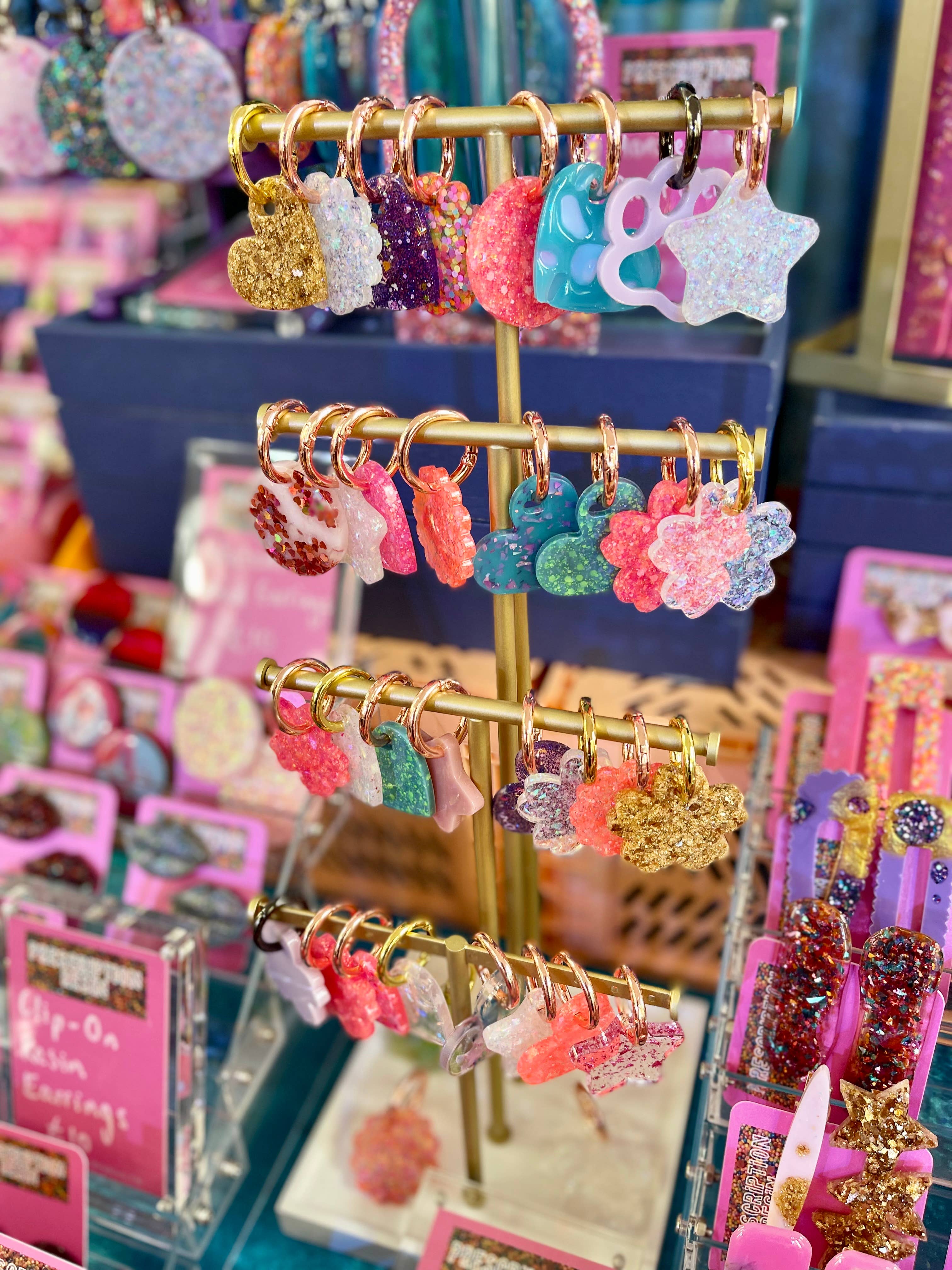 Prescription Resin - Wholesale Keychain - Women's - RESIN  BAG CHARM | DOG COLLAR TAG | x 6 MIXED ASSORTMENT1