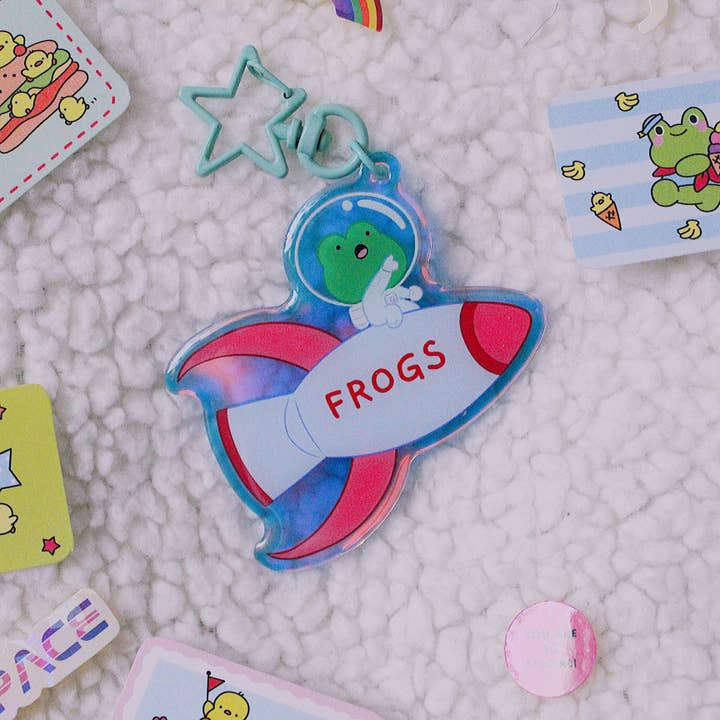 SadinYellow - Wholesale Keychain - Kids - Froggy Astronauts1