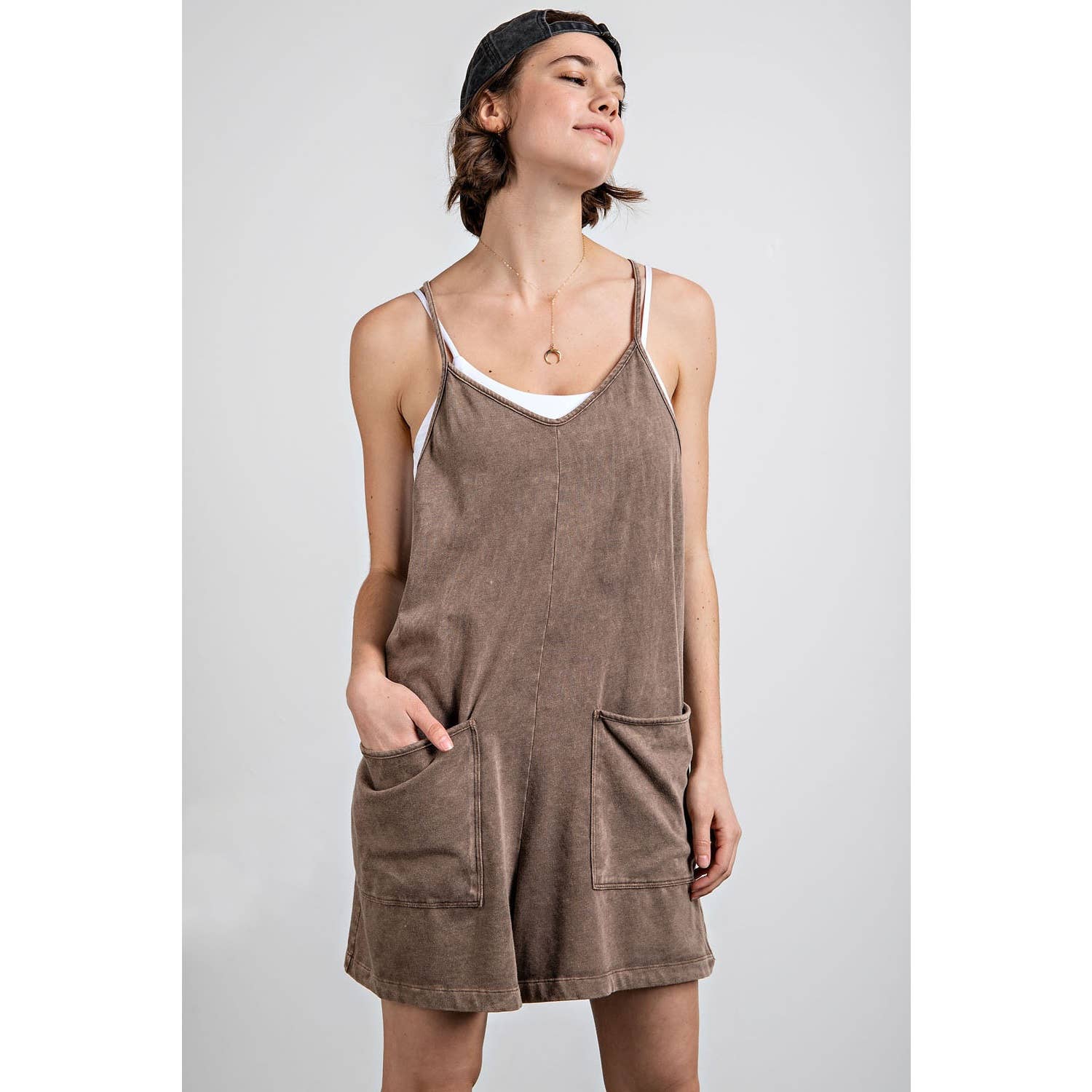 Rae Mode - Wholesale Romper - Women's - MINERAL WASHED COTTON POLY ROMPER19