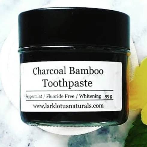 Charcoal Bamboo Whitening Toothpaste for wholesale by Lark & the Lotus