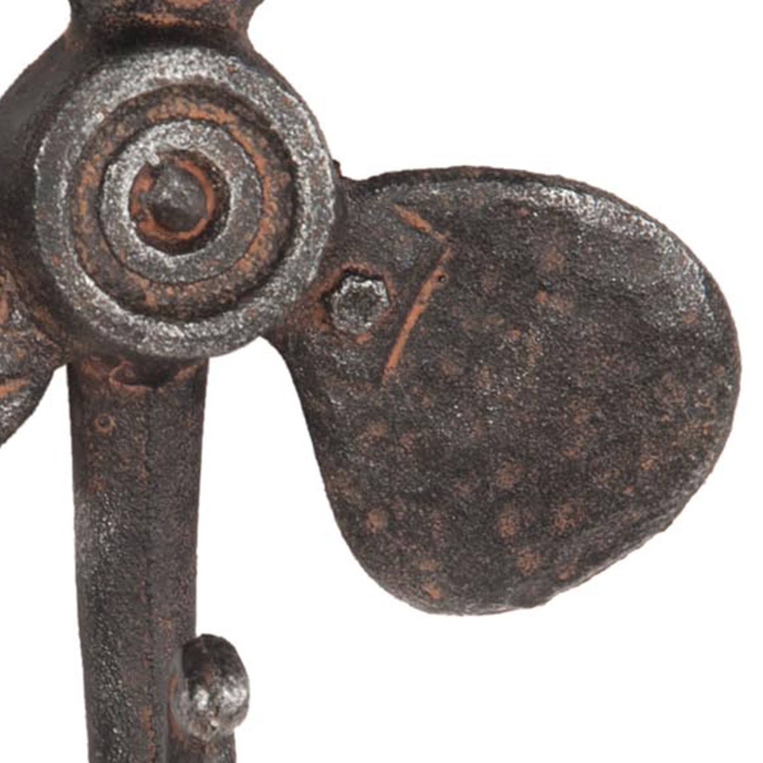 Foreside Home & Garden - Wholesale Wall Hook - Rustic Cast Iron Propeller Wall Decor Hook Aged Bronze1