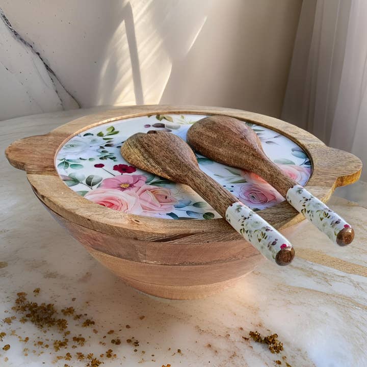 Hartsmede - Wholesale Serve Bowl - Large Serving Bowl Set with Lid & Serving Spoons Ideal Gift13