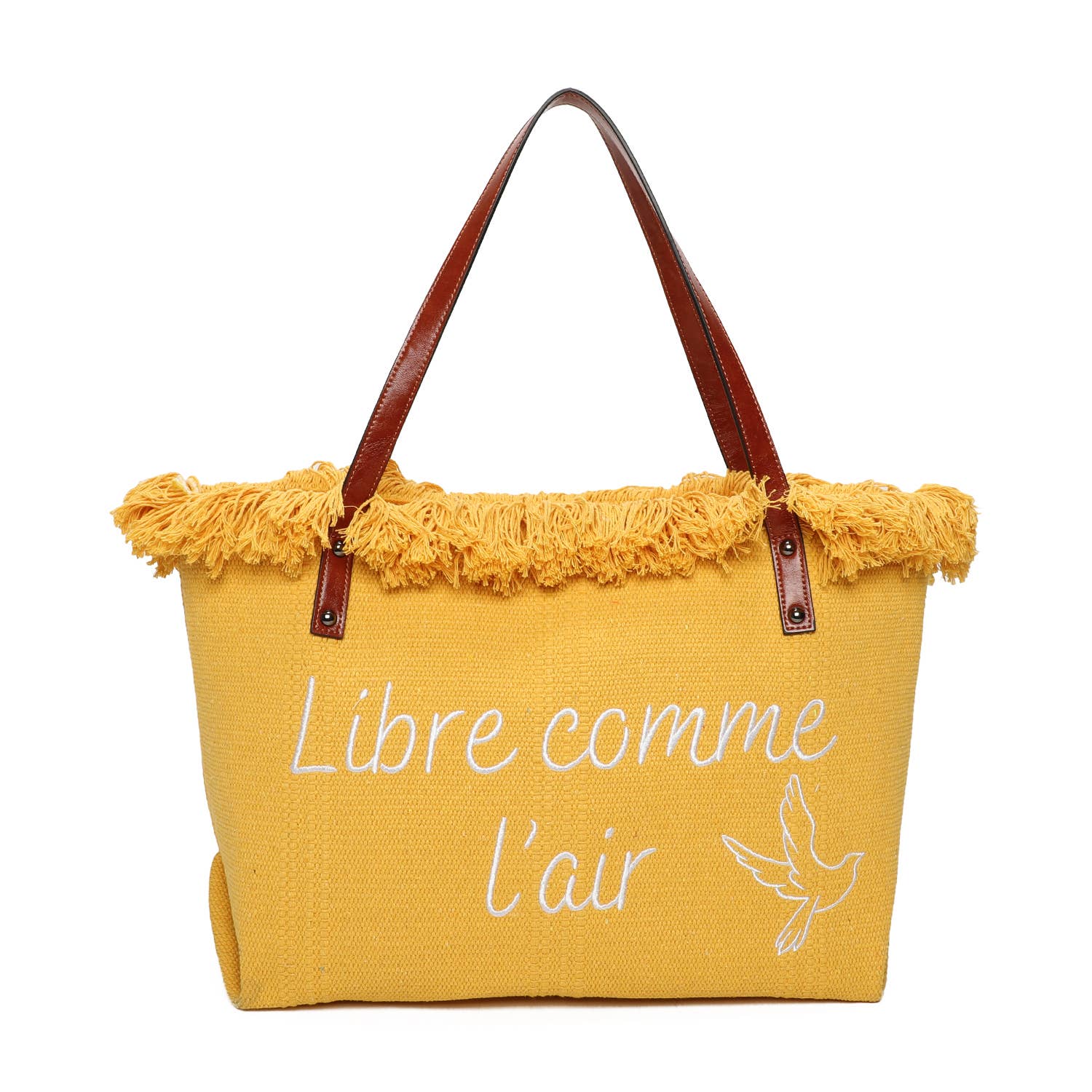 INES DELAURE – wholesale Tote bag – Women's – Zipped tote bag "Free as a bird"1