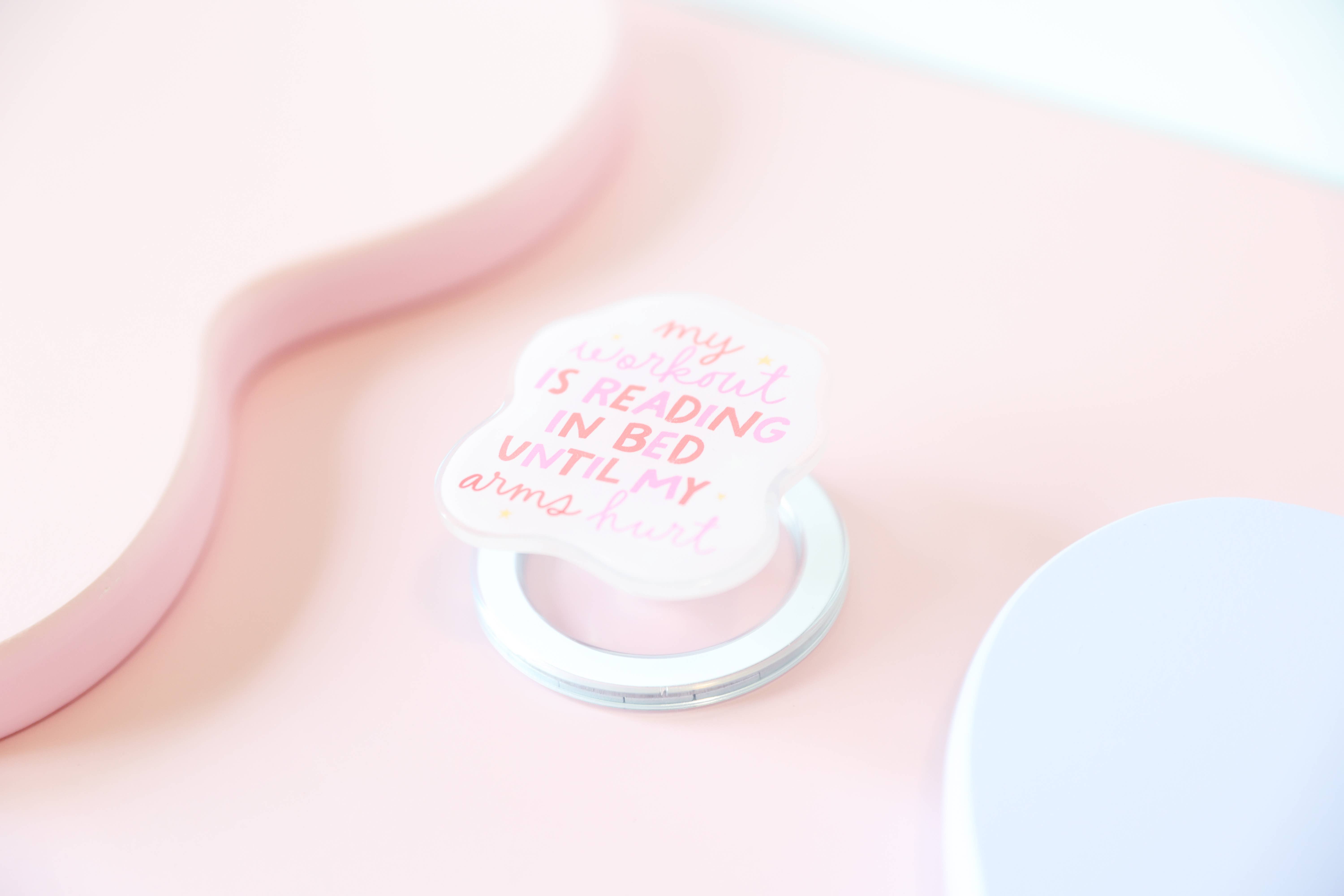 The Blush Hut - Wholesale Phone Grip - My Work Out Is Reading Kindle Grip -  Book Lover Accessory1