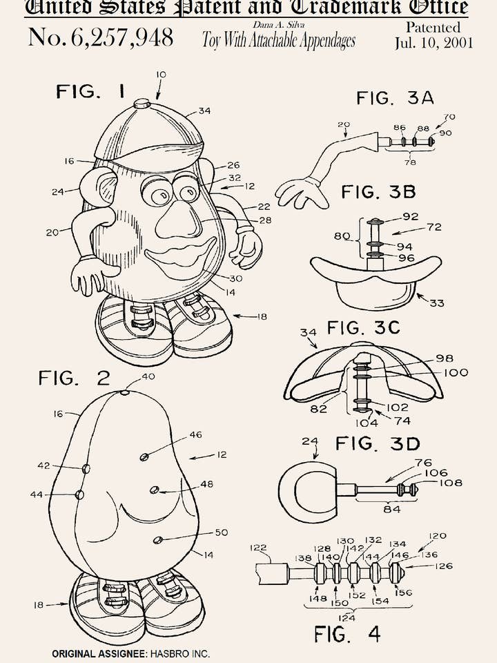 Carte de vœux Mr. Potato Head pour la vente par PATENT PRESS GREETING CARDS