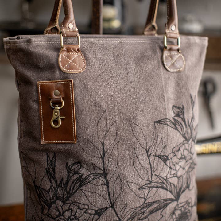 TAKENYA - Wholesale Tote Bag - Women's - Peony Recycled Canvas Tote4