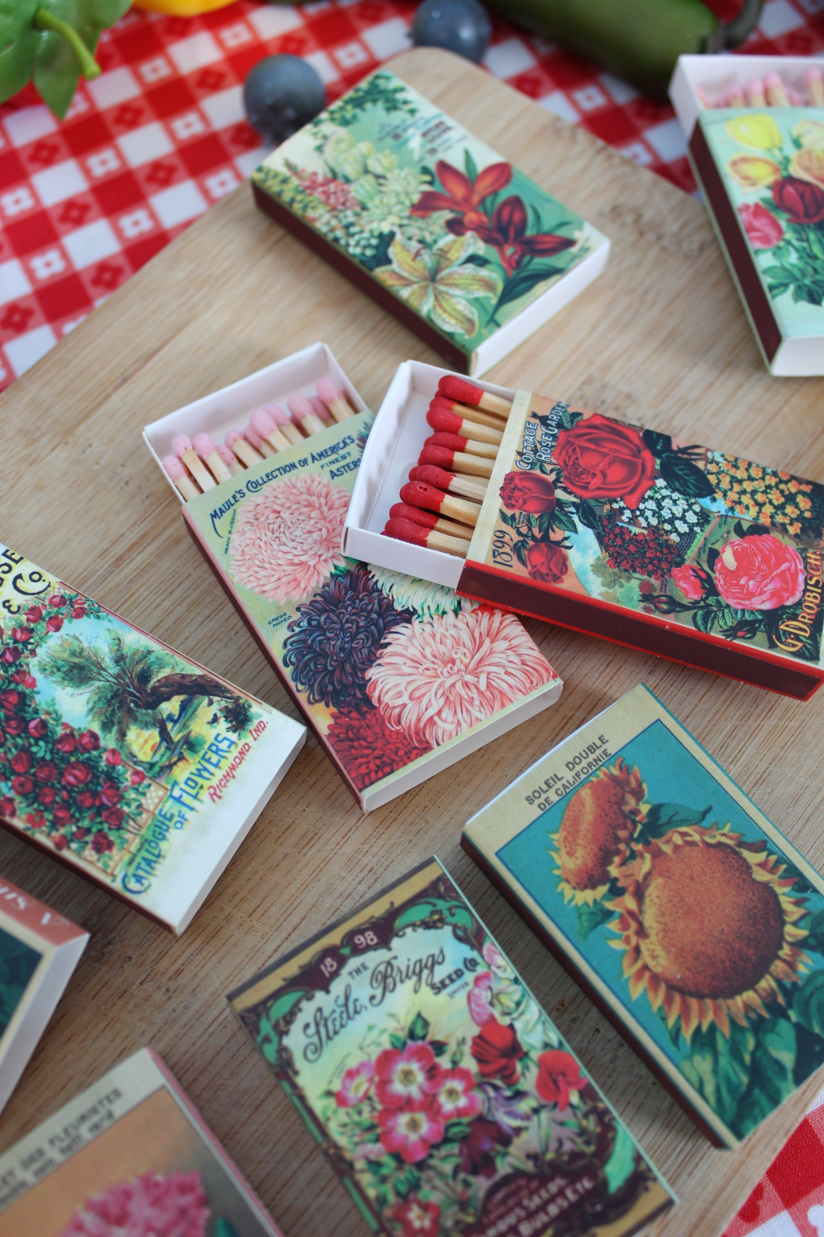 A Shop of Things - Wholesale Matches - Flower Seed Match Set4