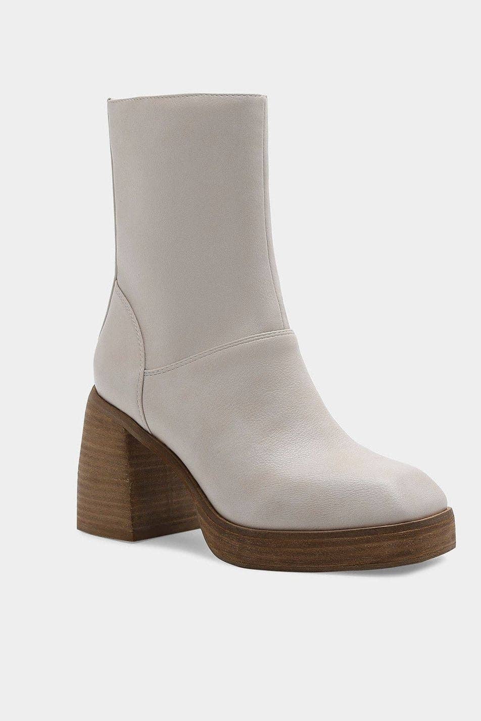 BEAST FASHION - Wholesale Booties - Women's - FOSTER-03 Block Heel Ankle Boots11