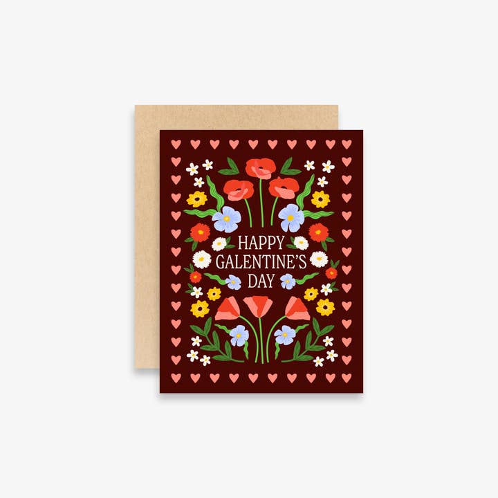 Happy Galentine's Day Card for wholesale by Fond Printed Goods