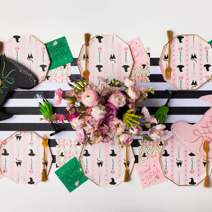 Bonjour Fête - Wholesale Disposable Napkin - WITCH HAT & BROOM LARGE NAPKINS2