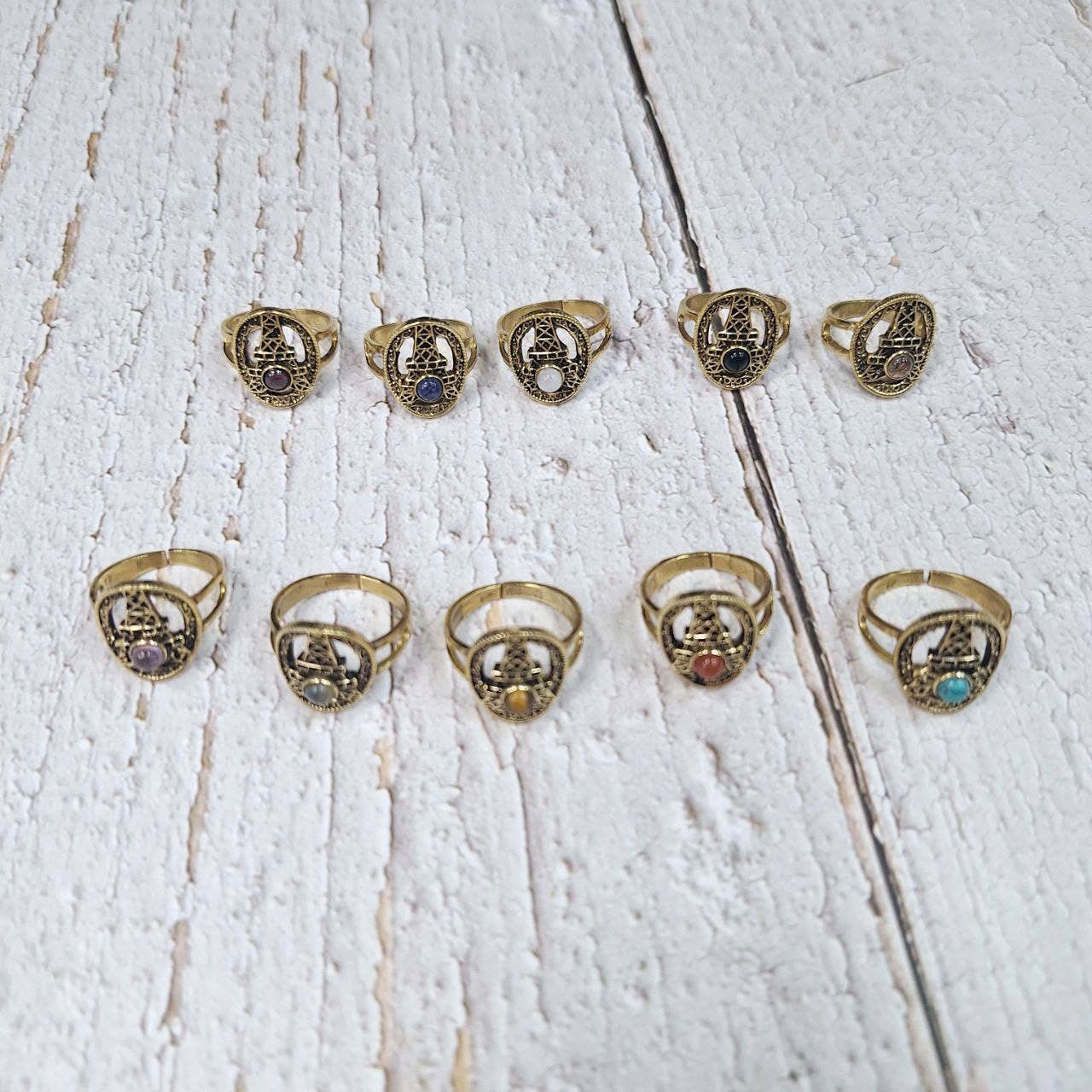 Hecho a mano - Wholesale Single Stone/Solitaire Ring - Assortment of rings34