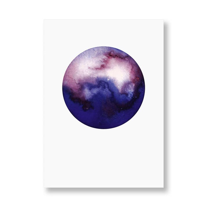 Maan Lila | Ansichtkaart voor wholesale door SANS.design