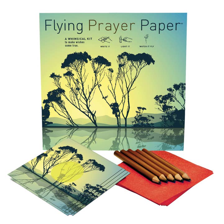 FLYING WISH PAPER ® – Cartão de saudação diária por atacado – REFLEXÃO, Ritual de Manifestação de Mindfulness, Fornecimento Metafísico1