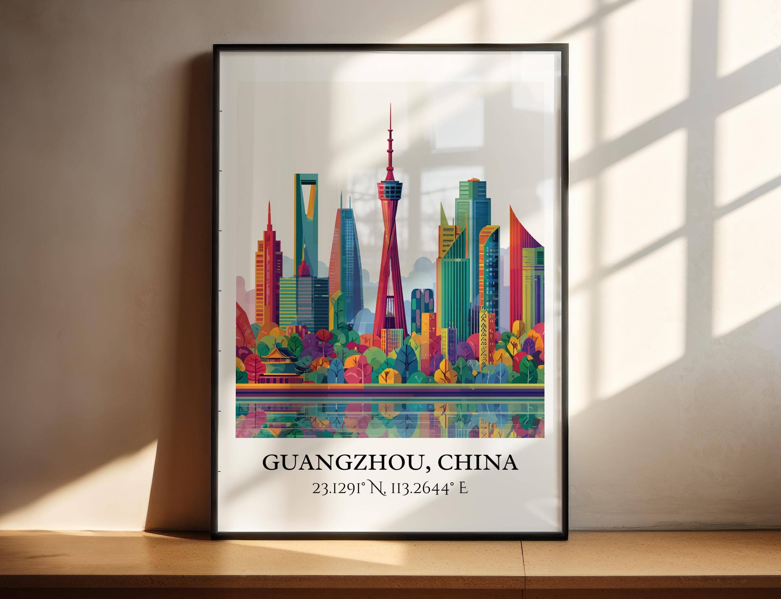 Premium Travel Art – Engroshandel Kunsttryk – Guangzhou Kunst, Guangzhou Retro Rejsekunst, Guangzhou Hjemmedekoration, Guangzhou Kina Gave, Kina Rejsekunst, Rejseprint, Indflytningsgave0