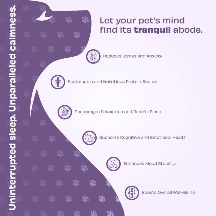 Pawfect Foods – wholesale Pet supplement – Dog – Pawfect Wild Vigor Zen Calm Bites | Calming Supplement for Dogs | All Natural | Grain Free | Enriched with Insect Protein, Chamomile, Valerian Root, Ashwagandha & Choline (70g/2.46oz)3