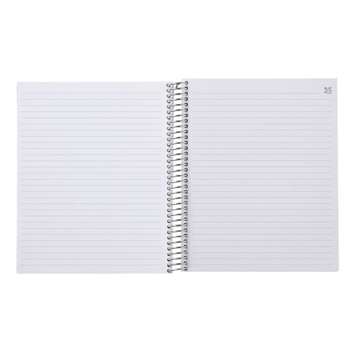 Erin Condren Design - Wholesale Notebook - 7x9 Evolve Coiled Notebook - lined, platinum coil5