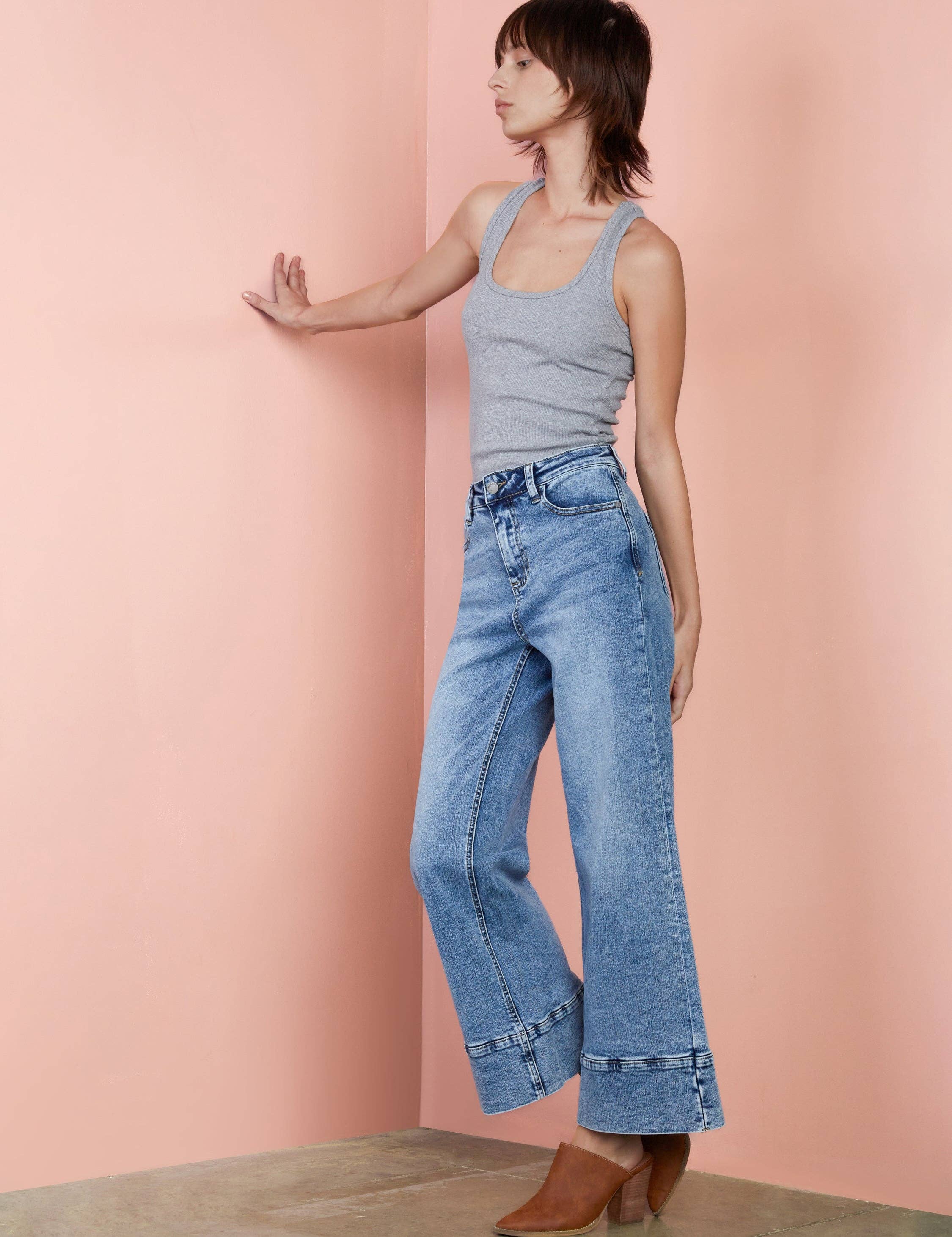 Denim Skipper Wide Leg Jeans for wholesale on Faire1