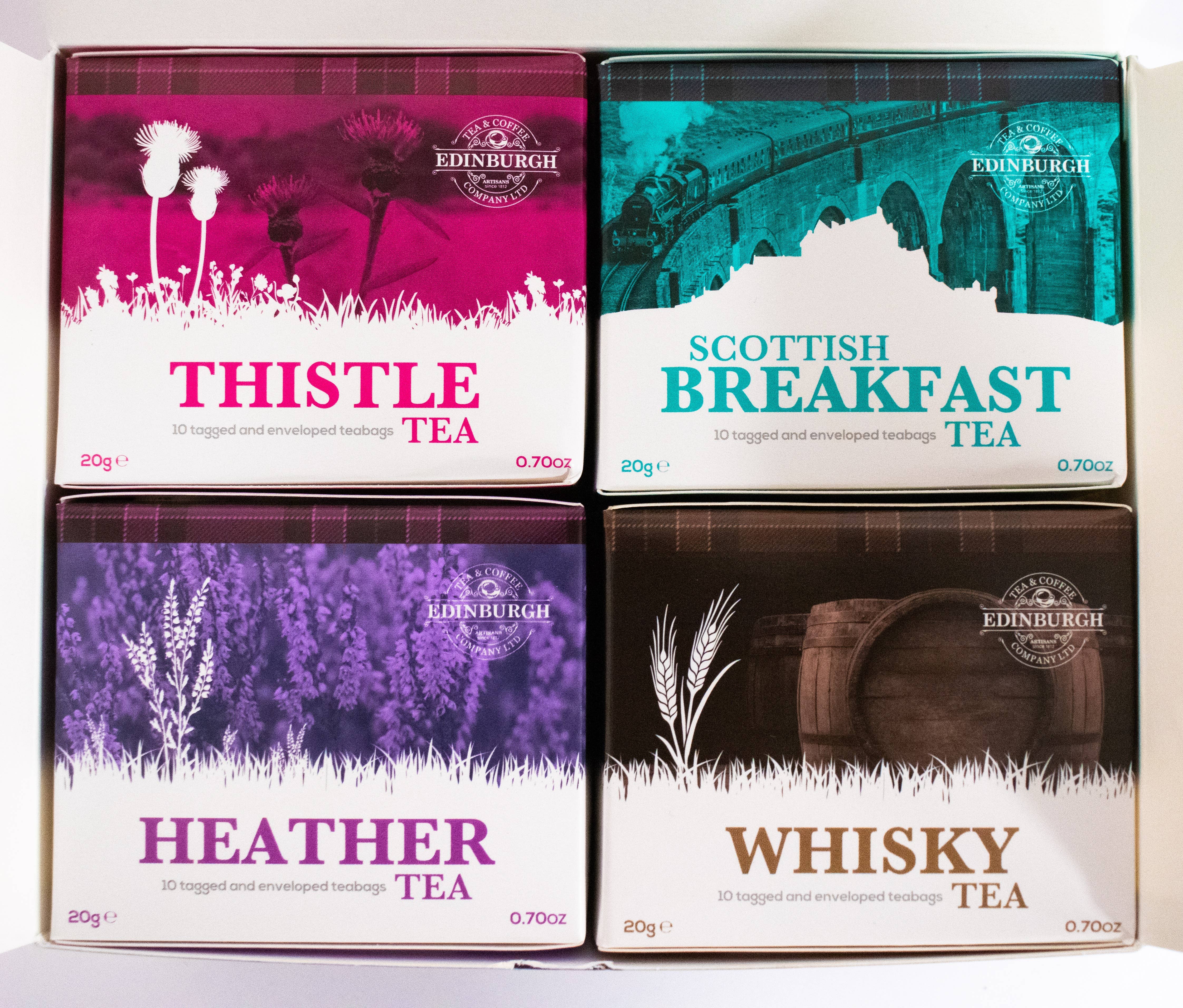 Mrs Bridges - Wholesale Tea Bags - Edinburgh Tea Co. Scottish Collection Tea Box (40 Count)2