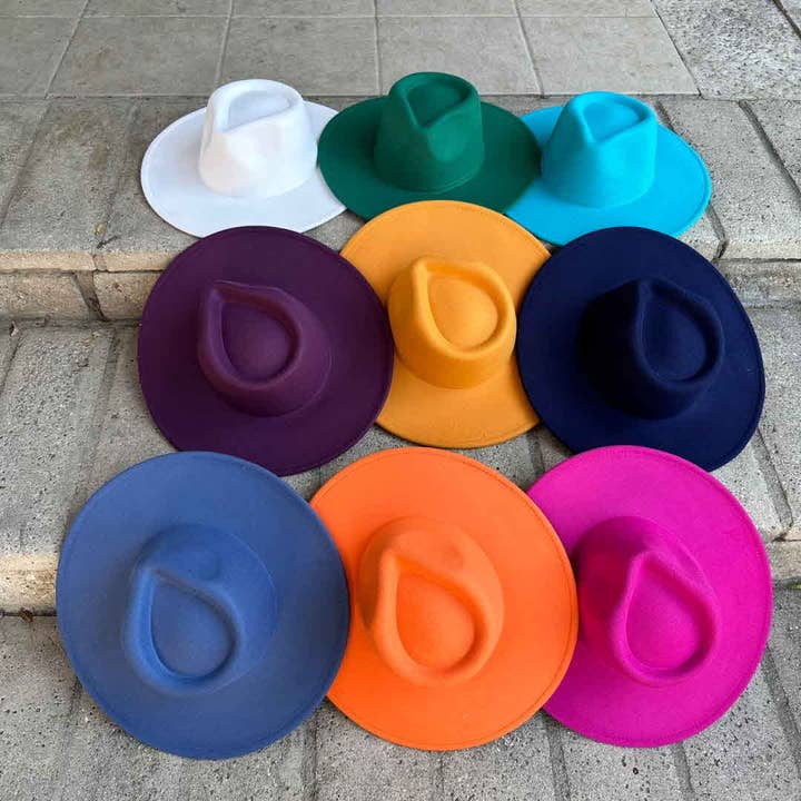 Queens INC - Wholesale Fedora - Women's - The Vegan Felt Rancher Hat – Now in 25+ Colors!