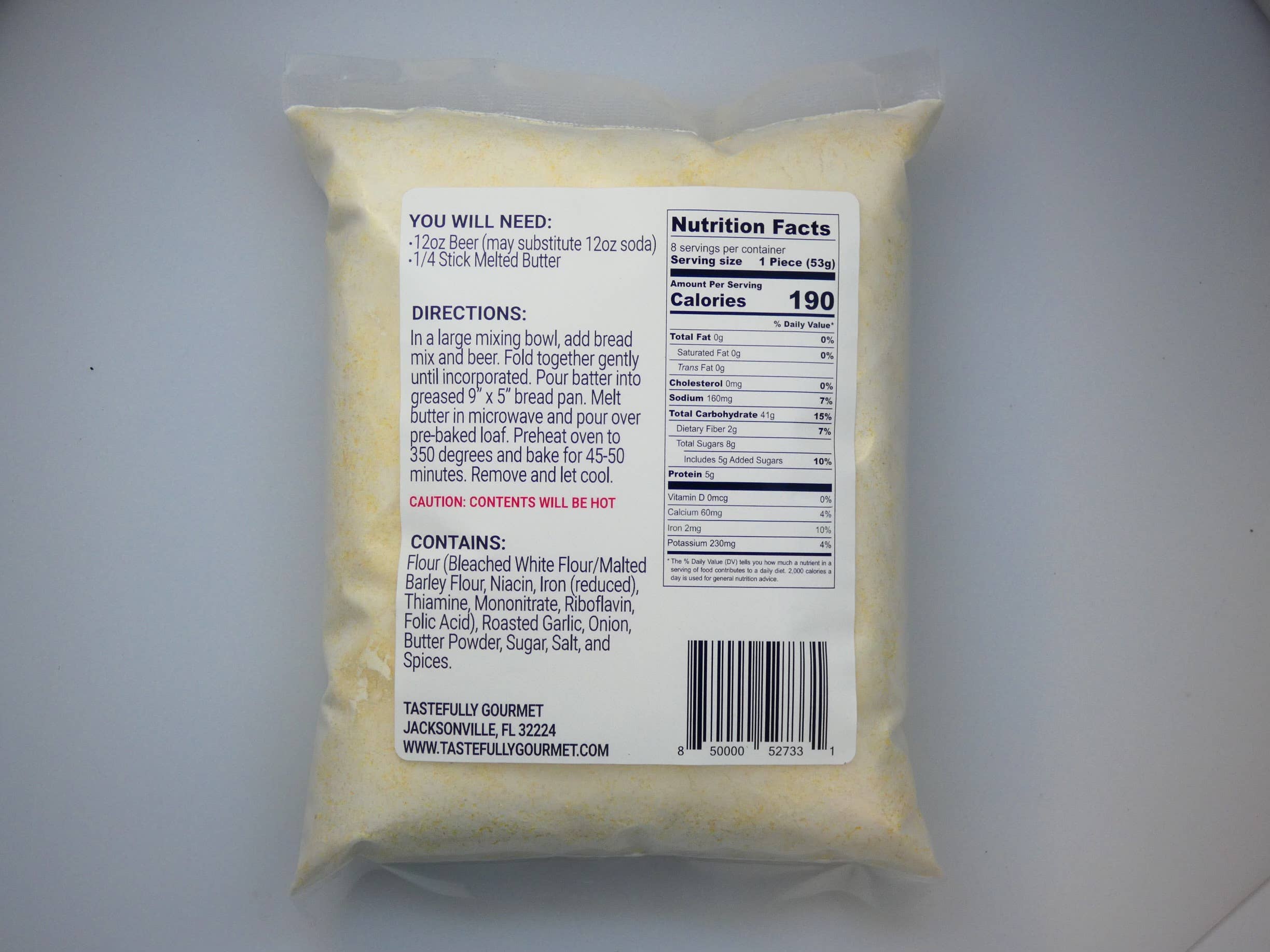 Tastefully Gourmet - Wholesale Bread Mix - Roasted Garlic Beer Bread Mix1