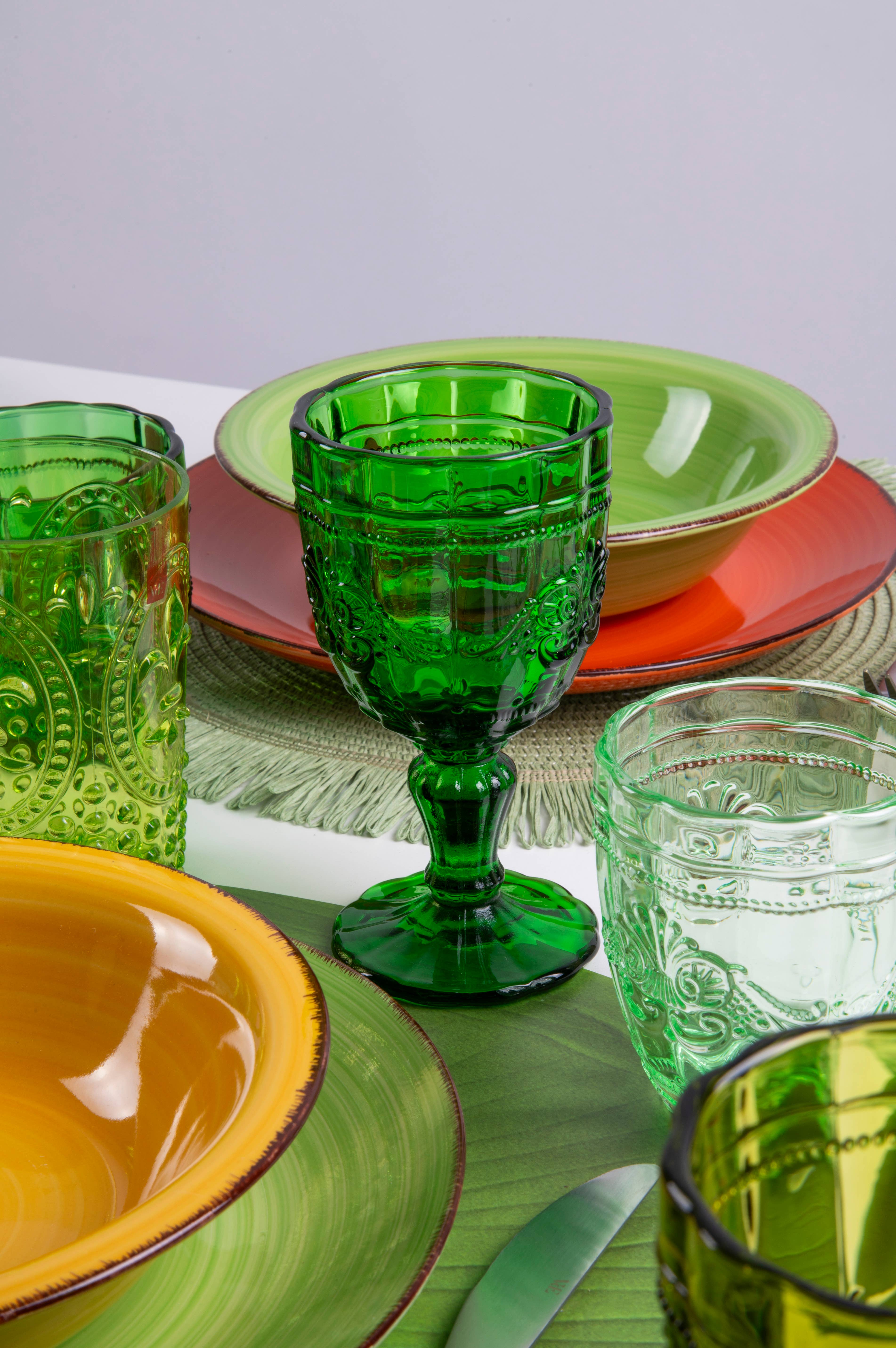 VdE Tivoli 1996 - Vendita all'ingrosso Bicchieri da vino - SYRAH SET 4 CALICI GREENERY6