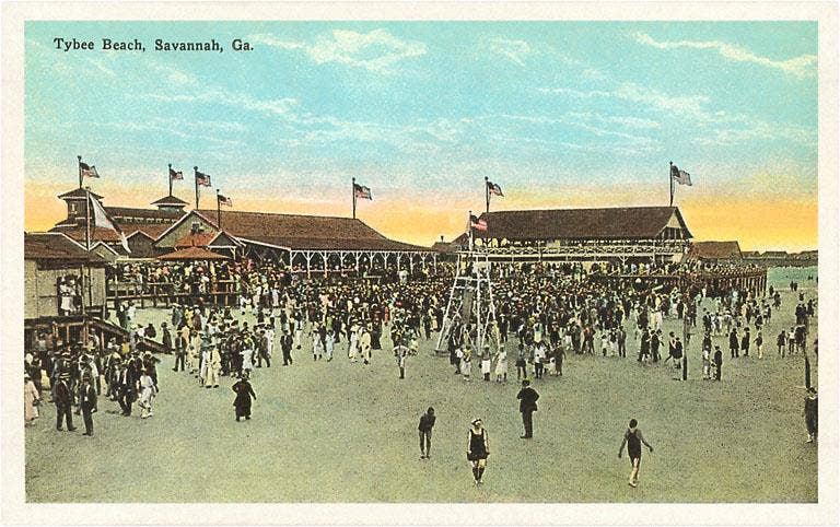 Found Image Press – wholesale Sticker – Sticker GA-106 Tybee Beach, Savannah0