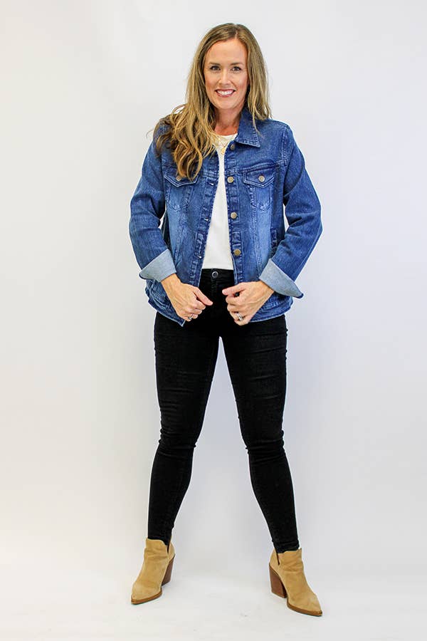 Better Than Basic Washed Denim Jacket for wholesale on Faire1