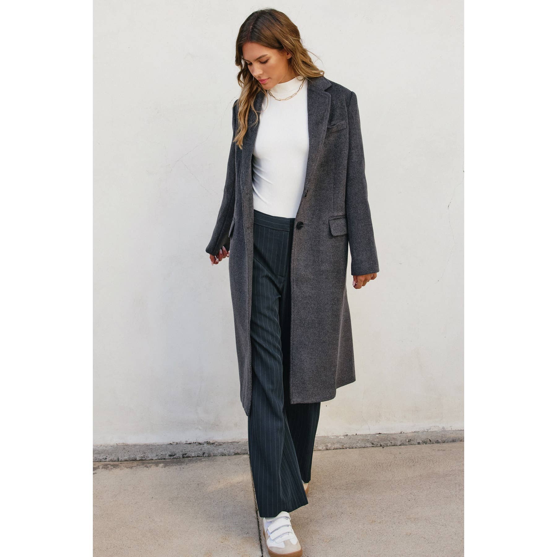 Dress Forum - Vente Manteau – femme - Manteau long en laine doux14