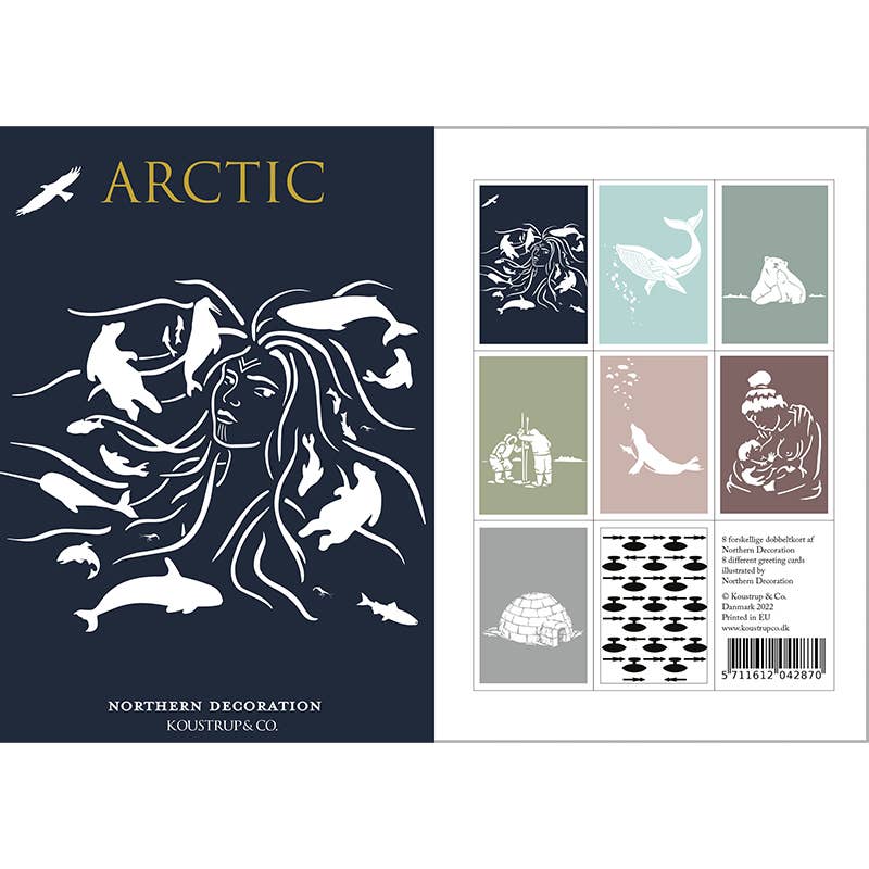 Koustrupco - Wholesale Stationery/Notecard Set - Cardfolder Arctic- motifs from the north- made in Europe4