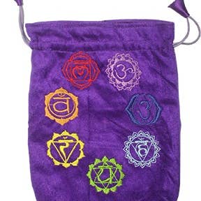 Bolsa de terciopelo Morado-Chakra para venta al por mayor de Green Tree
