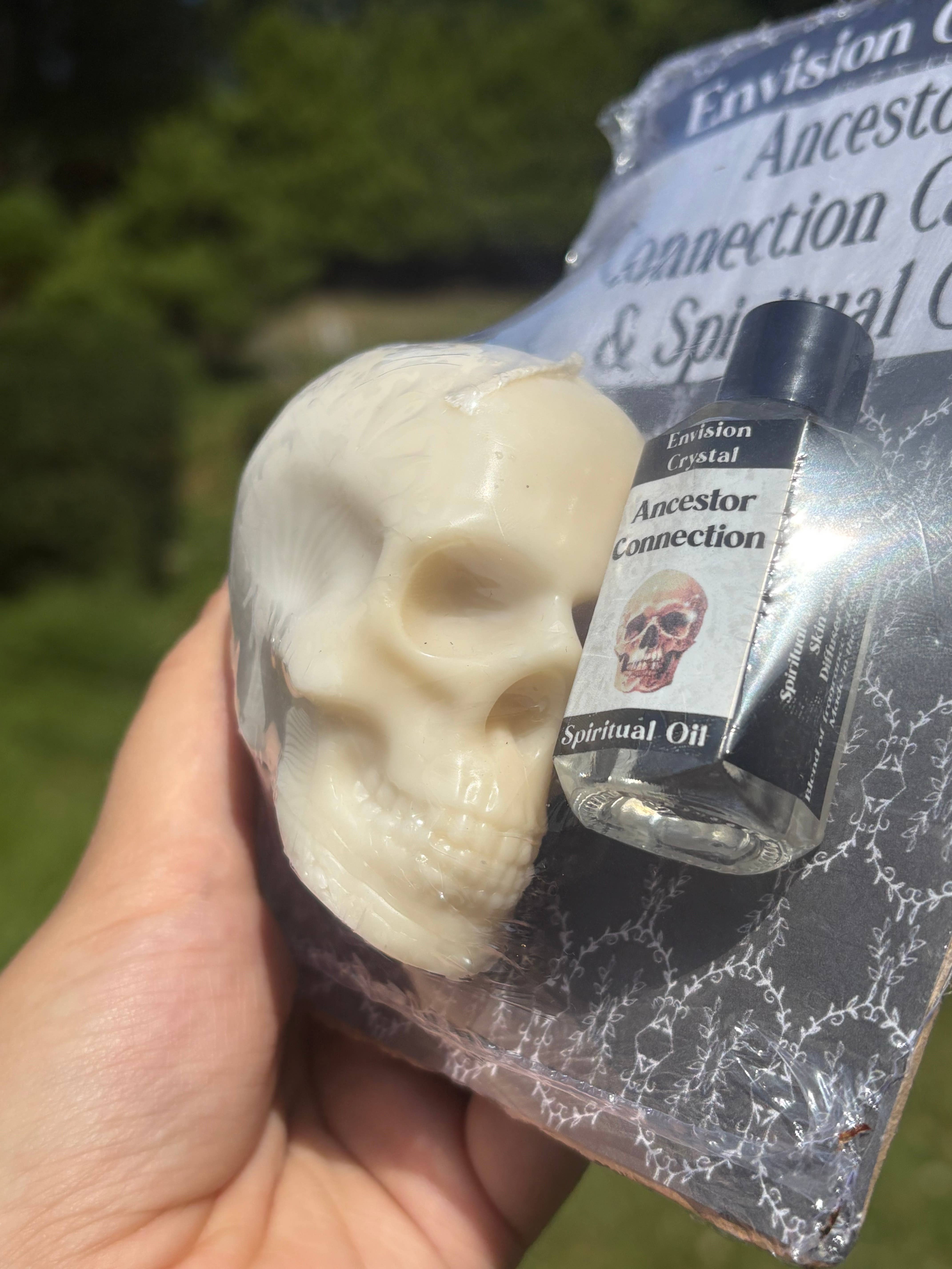 Envision Crystal - Wholesale Meditation Supplies - Ancestor Connection Candle and Oil Bundle Novelty Candle1