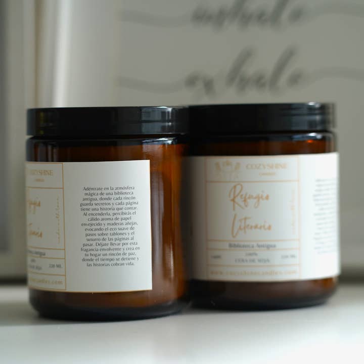 INZ Aragón S.Coop. Pequeña - Wholesale Jar/Filled Candle - Soy Wax Scented Candle – Literary Refuge5