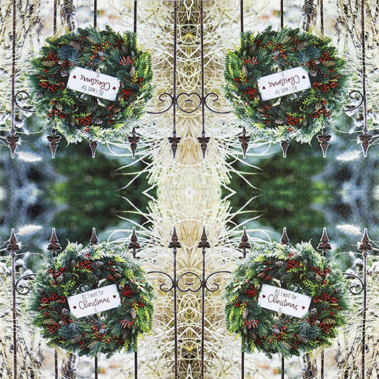 Home Fashion - Carl Dietrich GmbH - Wholesale Disposable Napkin - Wreath on a Fence lunch napkins1