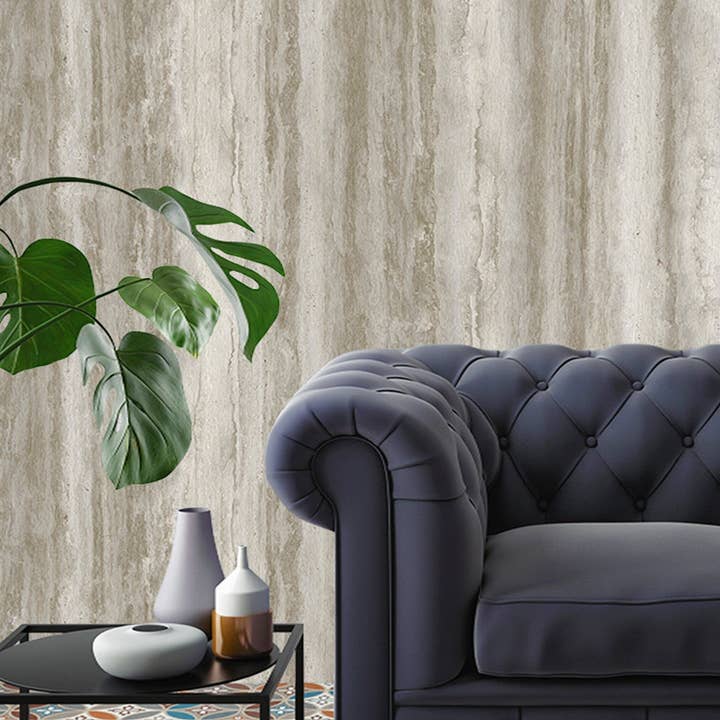 Modern Embossed Silver Dark Gray Wallpaper, Home Wall Decor, Aesthetic Wallpaper, Textured Wallcovering Non-Adhesive and Non-Peel for wholesale by Walloro Luxury Embossed Wallpaper