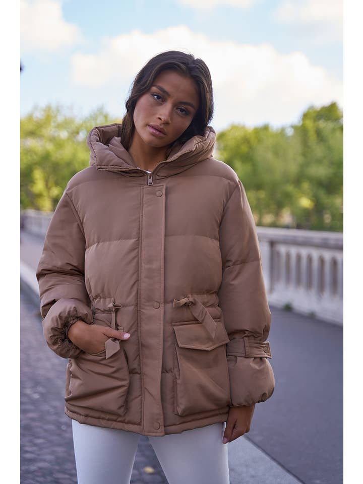Attentif Paris - Venta al por mayor Parka - Mujer - Parka corta oversize con lazos13
