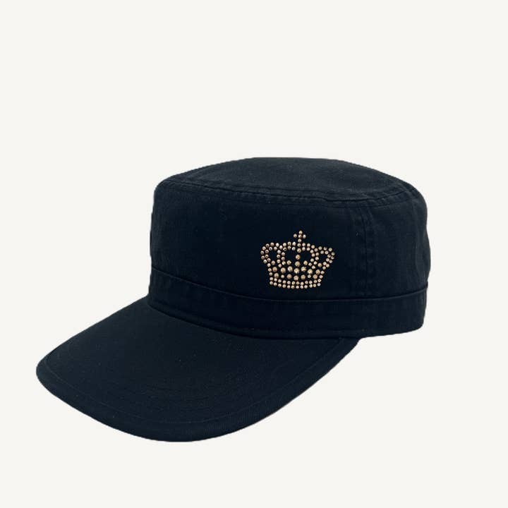 Cameron Hat with Crystal Crown for wholesale by dolly mama designs, inc