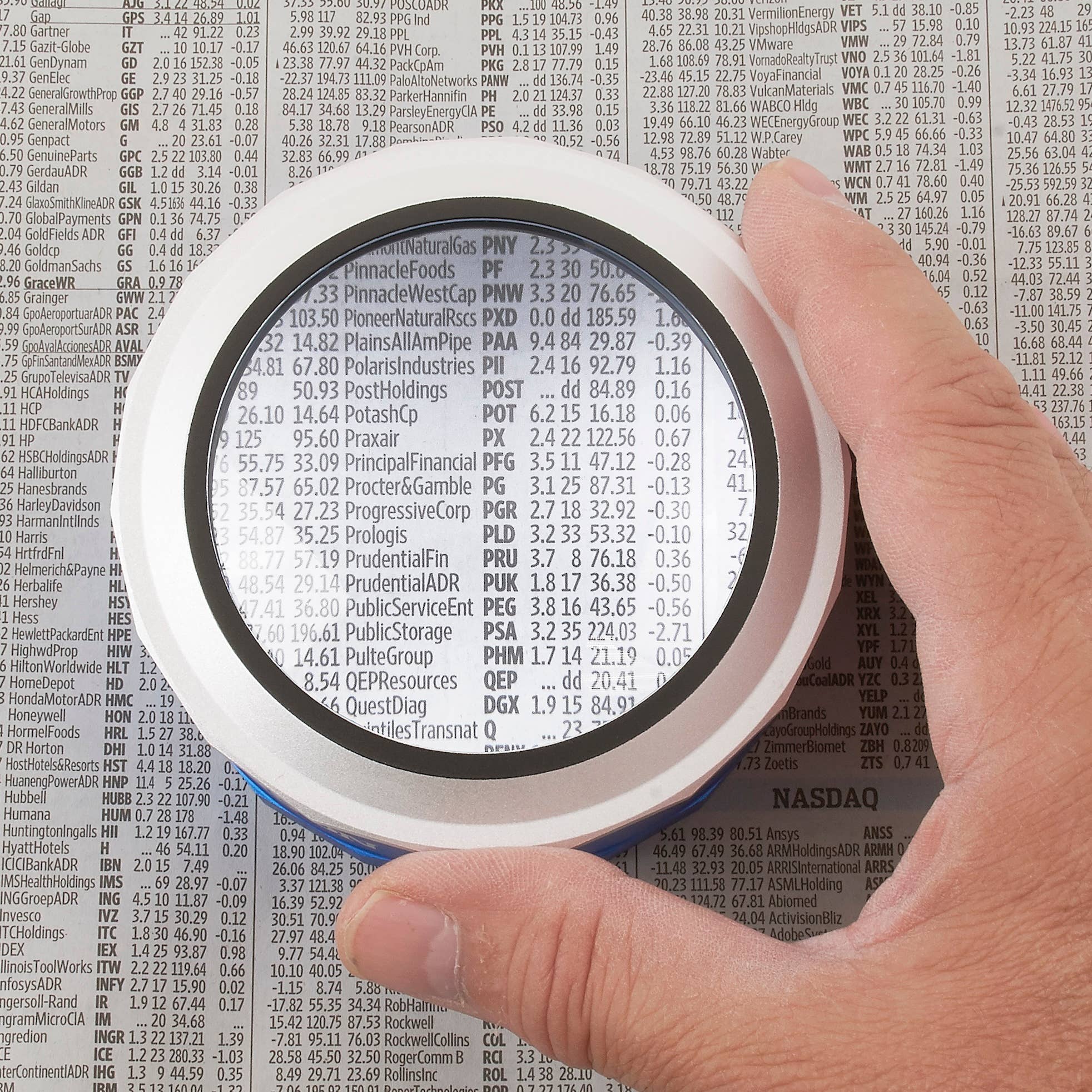 Carson - Vente Loupe - Loupe éclairée sur pied à activation tactile 3x