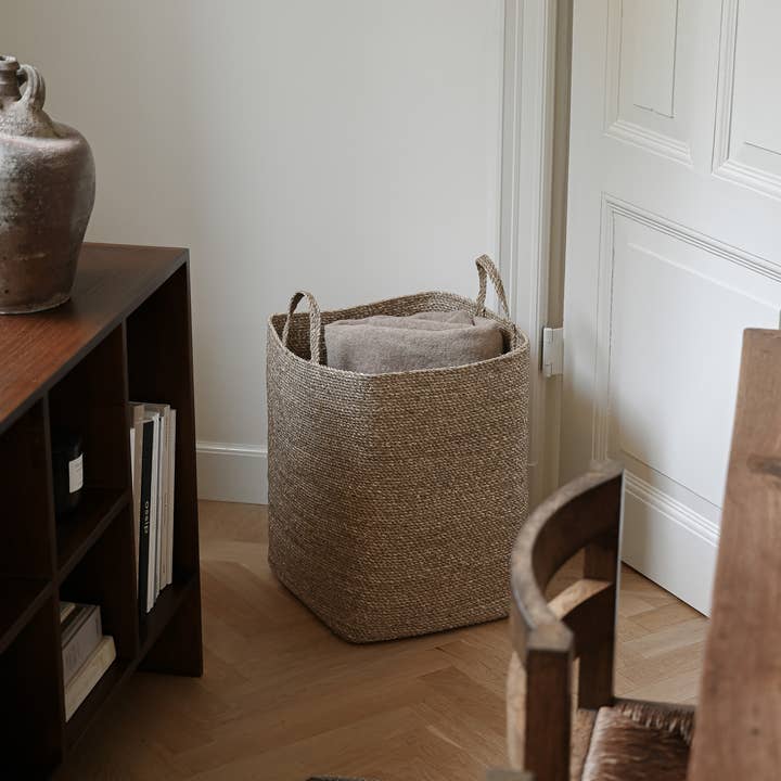 SUNNY HOME - Wholesale Basket - Square Seagrass Basket – Souk Square Large2